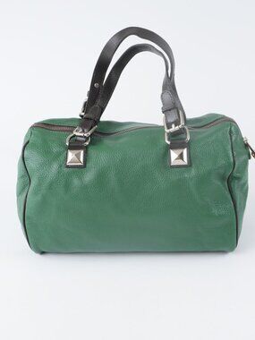 Leather Tote Bag Forest Green Handbag PULICATI Made in Italy